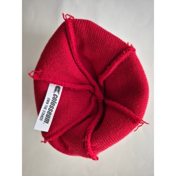 Ohio State Buckeyes Red Knit Beanie Hat Officially Licensed Colosseum - Picture 5 of 9